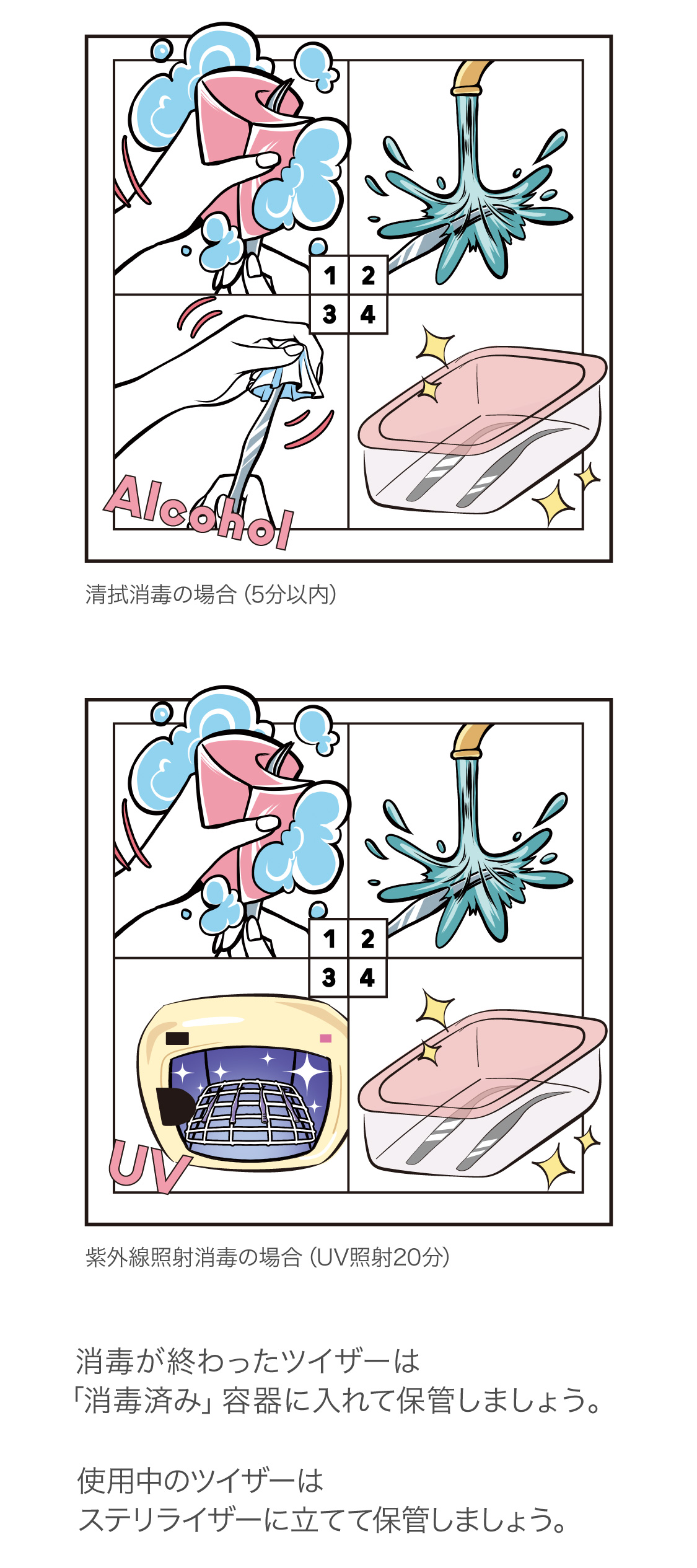 Tweezers cleaning 2